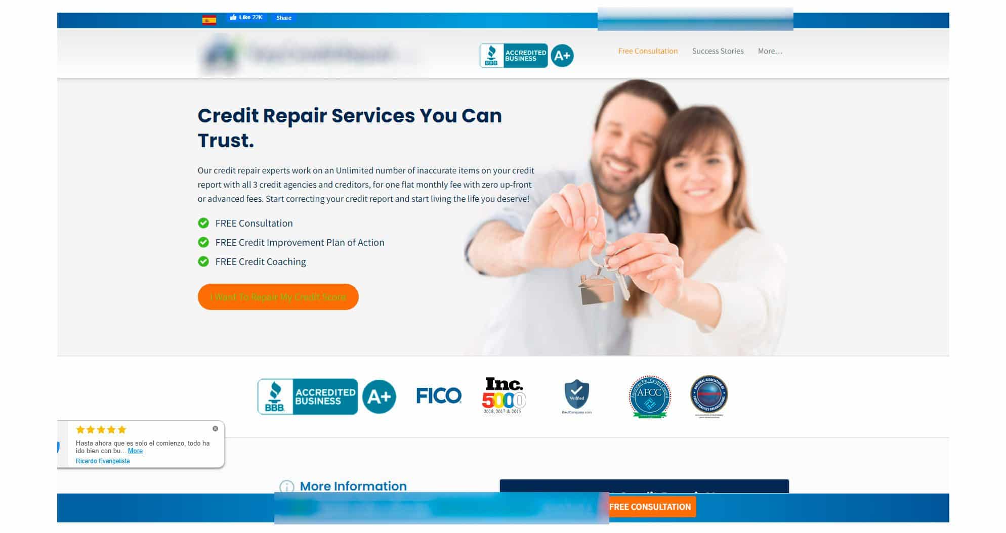 Financial Services Company Website Design