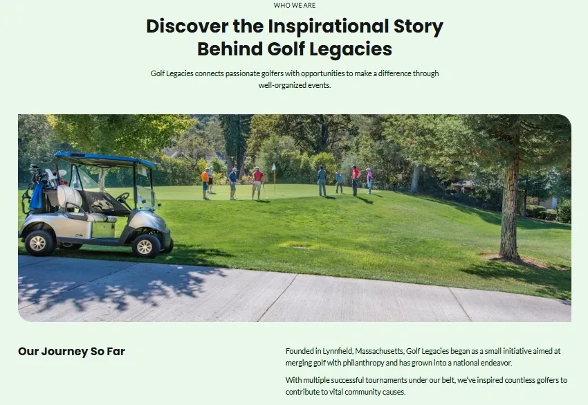 Website Design: Golf Course