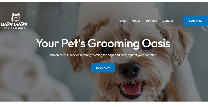 Website Design: Pet Boarding & Grooming Business