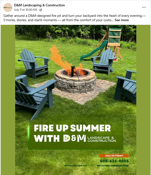 Social Media: Outdoor Living & Landscaping
