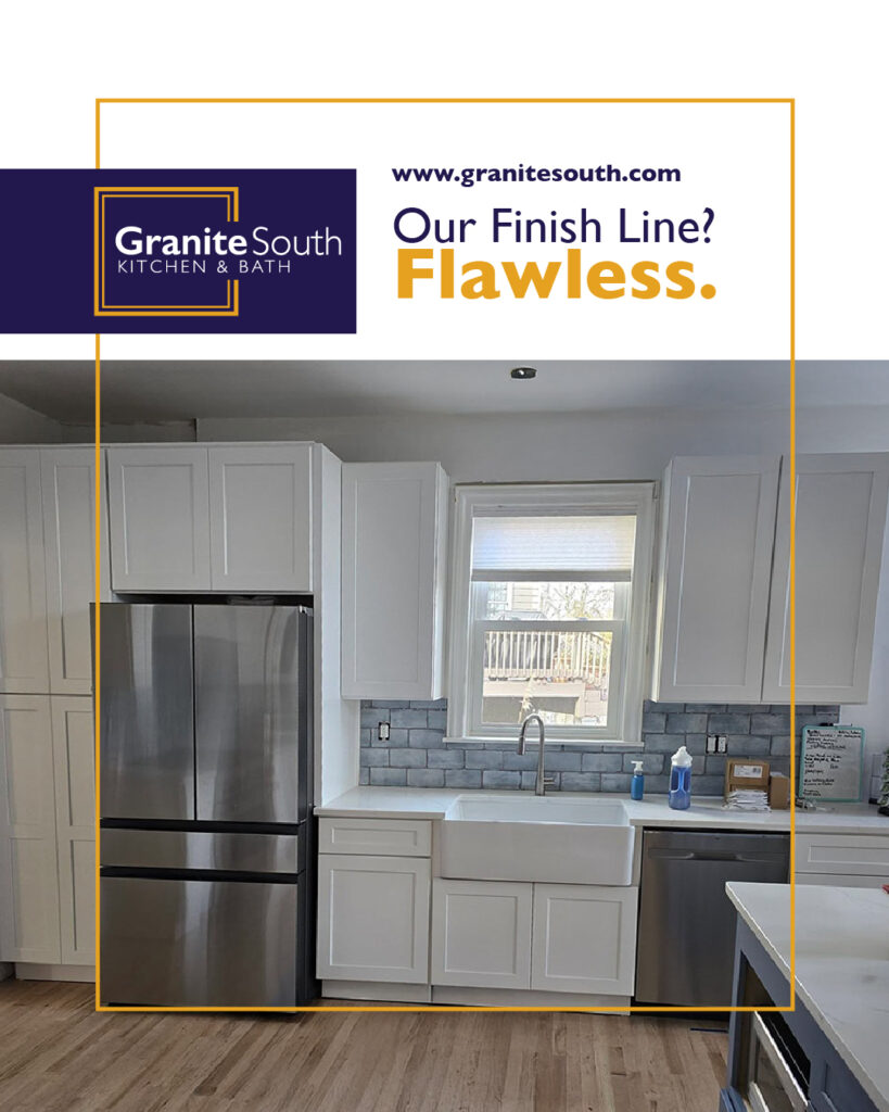 Facebook ad highlighting premium countertops – social media case study