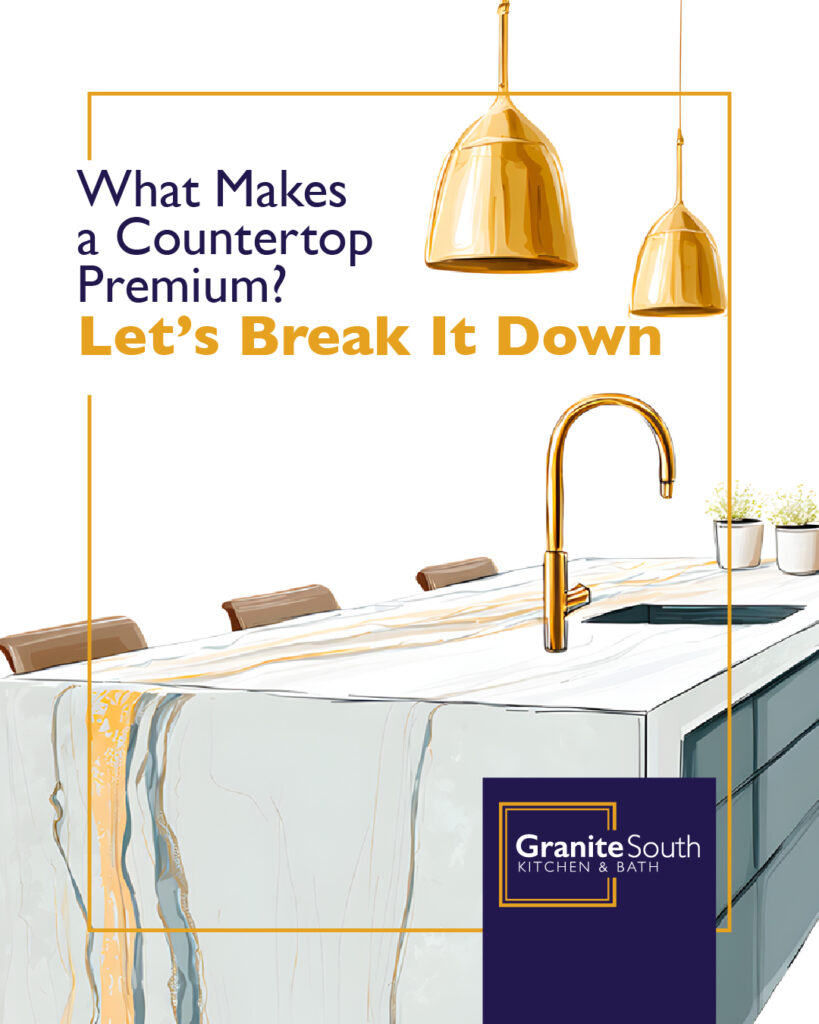 Facebook ad highlighting premium countertops – social media case study