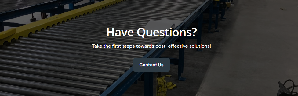 Website design case study homepage for B2B industrial services company