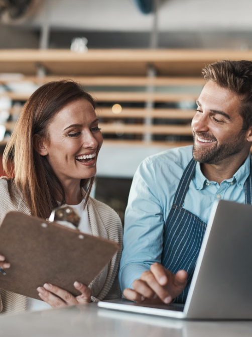 Local business owner growing their brand through digital marketing services