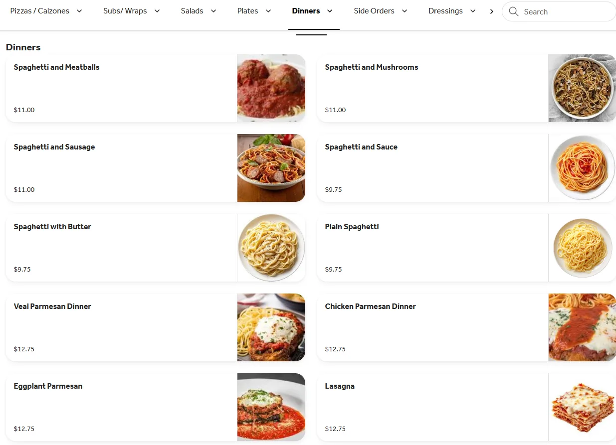 Food & Beverage Website Design