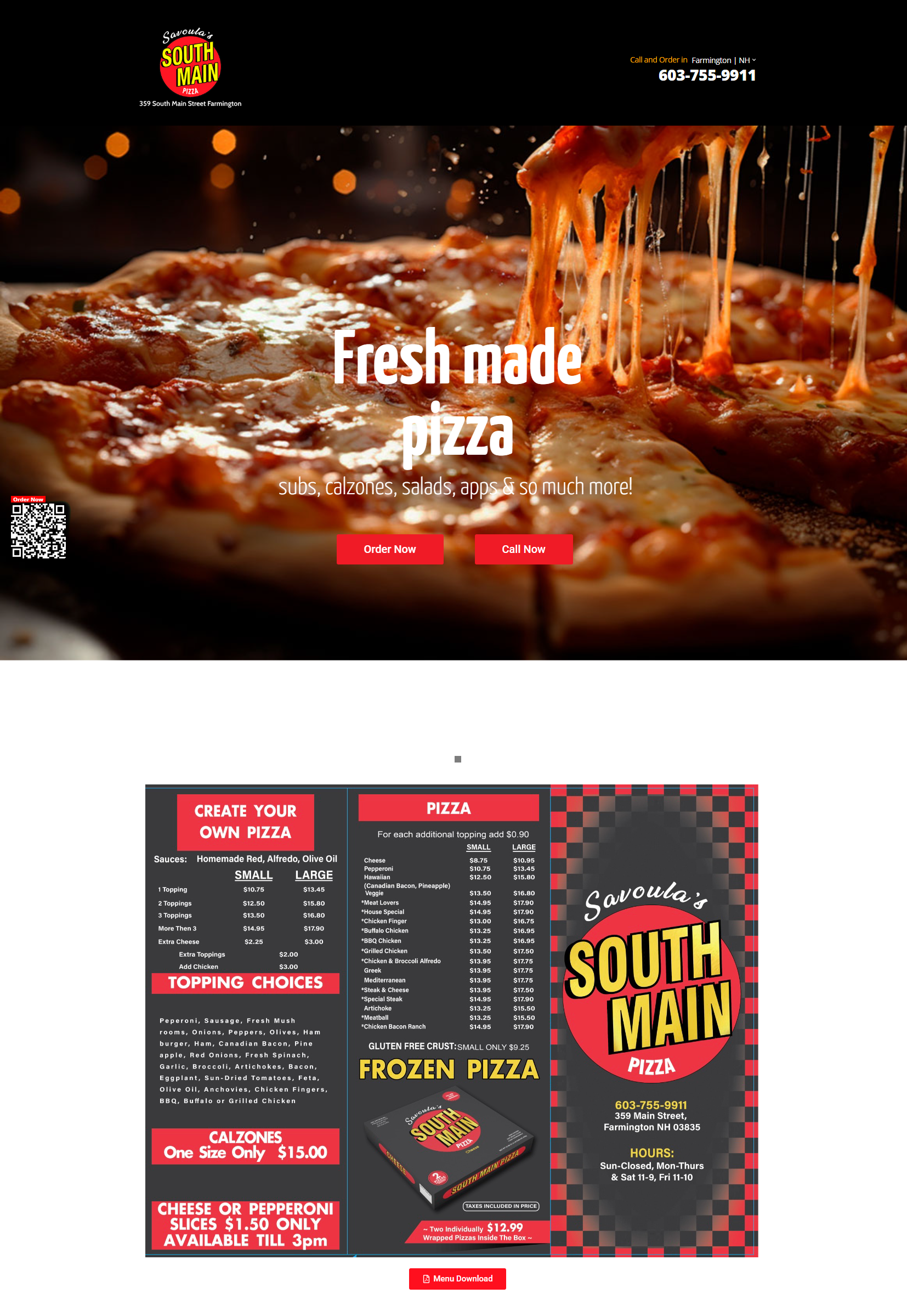 food & beverage website